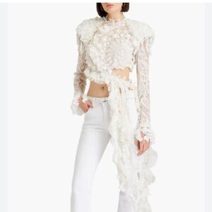 Elegant Lace White Top